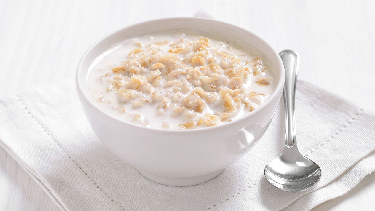 porridge urdaileko gastritisaren menu nagusia da